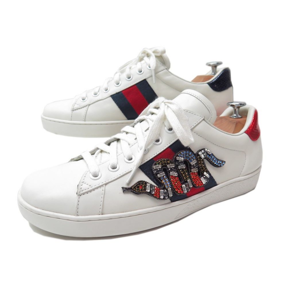 chaussures gucci ace serpent brode 460203 40 it 41 fr