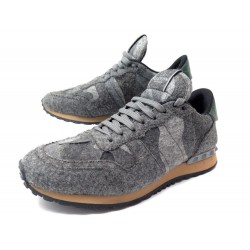 NEUF CHAUSSURES VALENTINO ROCKRUNNER CAMOUFLAGE LSJ723Y 40.5 41 FR BASKETS 550€