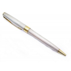 STYLO BILLE PARKER SONNET EN ARGENT 925 CHEVRONS FOUGERE 