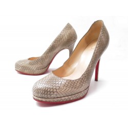 CHAUSSURES CHRISTIAN LOUBOUTIN NEW SIMPLE PUMP 120 37 ESCARPINS CUIR COBRA 1195€