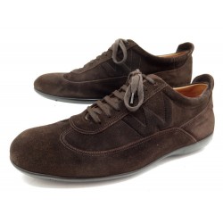 CHAUSSURES JM WESTON 571 9.5D 43 LARGE BASKETS EN DAIM MARRON DEER SHOES 475€