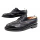 CHAUSSURES JM WESTON 598 DEMI CHASSE DERBY 8.5E 42.5 LARGE CUIR NOIR SHOES 675