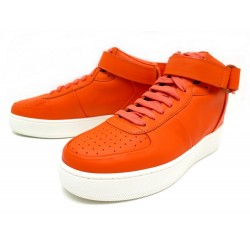 NEUF CHAUSSURES CELINE 38 SNEAKERS AIR FORCE 1 314603CSNC BASKETS ORANGE 690€