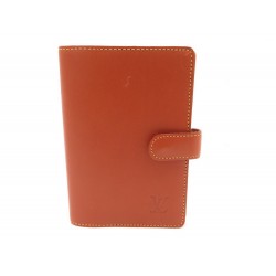 PORTE AGENDA LOUIS VUITTON FONCTIONNEL PM CUIR MARRON LEATHER DIARY COVER 290€