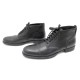 NEUF CHAUSSURES DIOR HOMME BOTTILLONS A LACETS 44 EN CUIR NOIR BLACK BOOTS 1300€