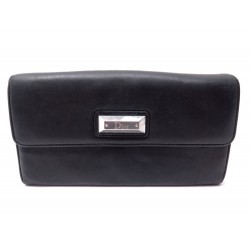 PORTEFEUILLE CHRISTIAN DIOR CUIR NOIR 