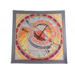 NEUF FOULARD HERMES MECANIQUE DU TEMPS DUBIGEON CARRE EN SOIE SILK SCARF 360€