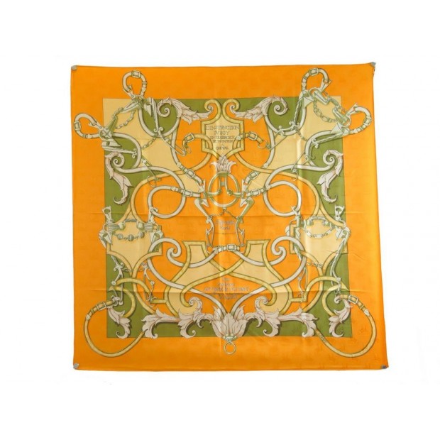 NEUF FOULARD HERMES L'INSTRUCTION DU ROY D'ORIGNY CARRE EN SOIE SILK SCARF 360€