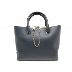 NEUF SAC A MAIN CHLOE BAYLEE 3S0184 882 CABAS EN CUIR GRIS & NOIR HAND BAG 1750€