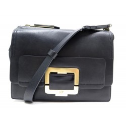 SAC A MAIN ROGER VIVIER VIV' PORTE BANDOULIERE EN CUIR NOIR HAND BAG PURSE 1300€