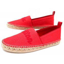 NEUF CHAUSSURES LOUIS VUITTON WATERFALL ESPADRILLES 38.5 EN TOILE SANDALS 480€