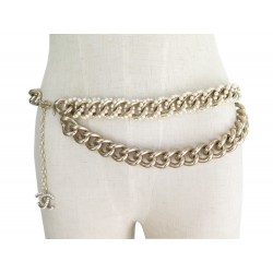 NEUF CEINTURE CHANEL METAL PERLE T80/85 