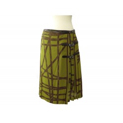 NEUF JUPE KILT HERMES FERMETURE KELLY BOLDUC T 40 3800 