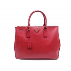 SAC A MAIN PRADA GALLERIA 35 CM EN CUIR SAFFIANO ROUGE LEATHER PURSE 2200€