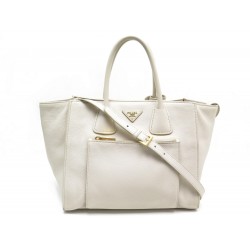 SAC A MAIN PRADA BN2626 CABAS CUIR VITELLO DAINO BANDOULIERE HAND BAG 2150€