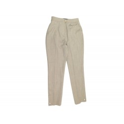 NEUF PANTALON HERMES CULOTTE D EQUITATION 36 S LAINE BEIGE EQUESTRIAN PANT 850€