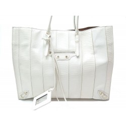 SAC A MAIN BALENCIAGA PAPIER A4 338583 CABAS CUIR SERPENT ELAPHE CABAS BAG 2995€