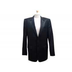 VESTE LOUIS VUITTON HOMME 48 M EN LAINE NOIRE BLACK JACKET WOOL MEN 1900€