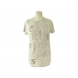 NEUF HAUT HERMES T-SHIRT MANCHES COURTES ALPHABET TAILLE 40 M BEIGE TOP 850€