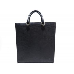 SAC A MAIN LOUIS VUITTON PLAT EN CUIR EPI NOIR 