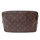 VINTAGE TROUSSE DE TOILETTE LOUIS VUITTON 27CM MONOGRAM SAC POCHETTE A MAIN 505