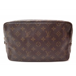 TROUSSE DE TOILETTE LOUIS VUITTON 27 CM TOILE MONOGRAM SAC POCHETTE A MAIN 505€