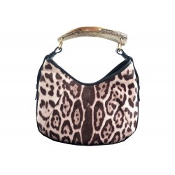 NEUF SAC A MAIN YVES SAINT LAURENT MOMBASA 186121 CRIN POULAIN LEOPARD BAG 1420€