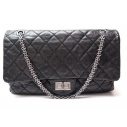 SAC A MAIN CHANEL 2.55 MADEMOISELLE CUIR METALLISE GM 