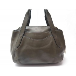 SAC A MAIN LANCEL OPERA PM A06095 30CM CUIR KAKI LEATHER HAND BAG PURSE 600€