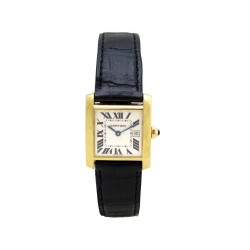 MONTRE CARTIER TANK FRANCAISE 2466 OR JAUNE QUARTZ 