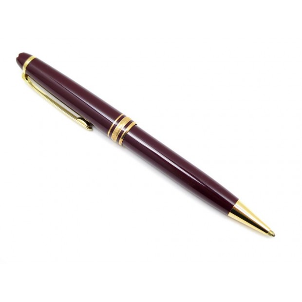 NEUF STYLO BILLE MONTBLANC MEISTERSTUCK CLASSIQUE BORDEAUX BALLPOINT PEN 355€