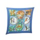 NEUF FOULARD HERMES LES QUATRE SAISONS CARRE EN SOIE PLISSE BLEU SILK SCARF 360€