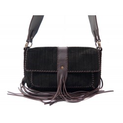 SAC A MAIN GIVENCHY BESACE 33CM DAIM CUIR MARRON BANDOULIERE FRANGES PURSE 1200€