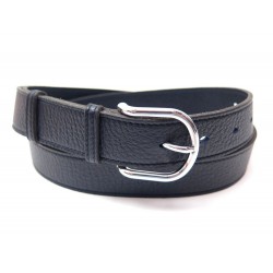 NEUF CEINTURE HERMES EN CUIR TAURILLON CLEMENCE BLEU NAVY T 95 NOEUD BELT 665€