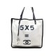 SAC A MAIN CHANEL TOILE NOIR & BLANC + SIFFLET 