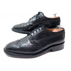 CHAUSSURES CHURCH'S GRAFTON 7F 41 DERBY A BOUT FLEURI CUIR NOIR BLACK SHOES 690€