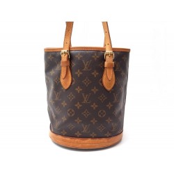 SAC A MAIN LOUIS VUITTON PETIT BUCKET PM CABAS TOILE MONOGRAM LV HAND BAG 1100€