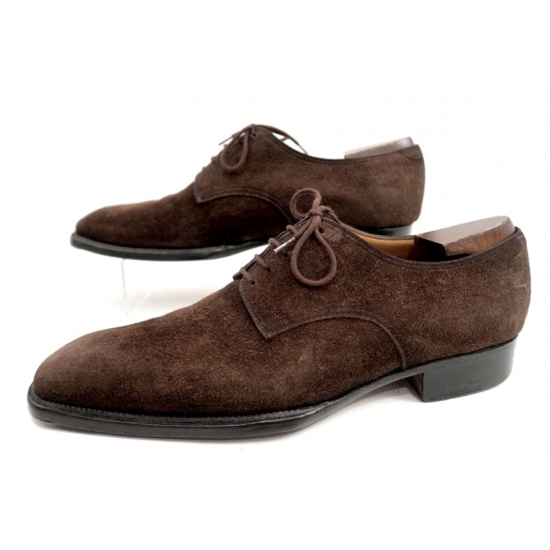 CHAUSSURES JM WESTON 636 BEAUBOURG DERBY 7.5D 41.5 MARRON EMBAUCHOIRS SHOES 765€