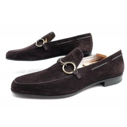 CHAUSSURES CESARE PACIOTTI MOCASSINS 11C 45 EN DAIM + EMBAUCHOIRS JM WESTON 655