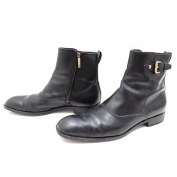 BOTTINES LOUIS VUITTON CUIR NOIR 