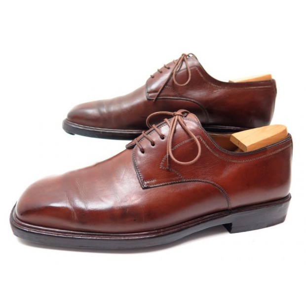 CHAUSSURES LOUIS VUITTON DERBY 6.5 41.5 EN CUIR MARRON + EMBAUCHOIRS JM WESTON