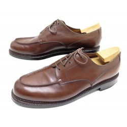 CAUSSURES JM WESTON 641 EN CUIR MARRON + BOITE 