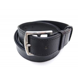 CEINTURE HERMES ETRIVIERE 32 T 105 EN CUIR VEAU NOIR BOUCLE EN ACIER BELT 645€