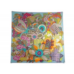 FOULARD HERMES FLEURS D INDIENNES SOIE SILK SCARF 