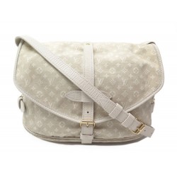 SAC A MAIN LOUIS VUITTON SAUMUR MINI LIN 