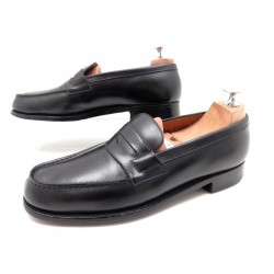 CHAUSSURES JM WESTON MOCASSINS 5.5C 40 EN CUIR NOIR MIXTE LOAFER SHOES 575€