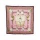 FOULARD HERMES FEUX DE ROUTE CARRE 90 CM LATHAM SOIE ROSE PINK SILK SCARF 360€