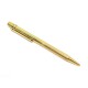 NEUF STYLO BILLE CARTIER TRINITY PLAQUE OR DORE BOITE GOLDEN BALLPOINT PEN 320€