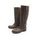 CHAUSSURES HERMES MOTARDES 39 BOTTES MOTO CUIR MARRON LEATHER BOOTS SHOES 1800€