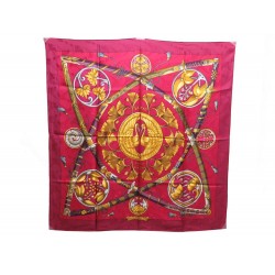 FOULARD HERMES LES PRINCES DU SOLEIL LEVANT CARRE 90 SOIE 